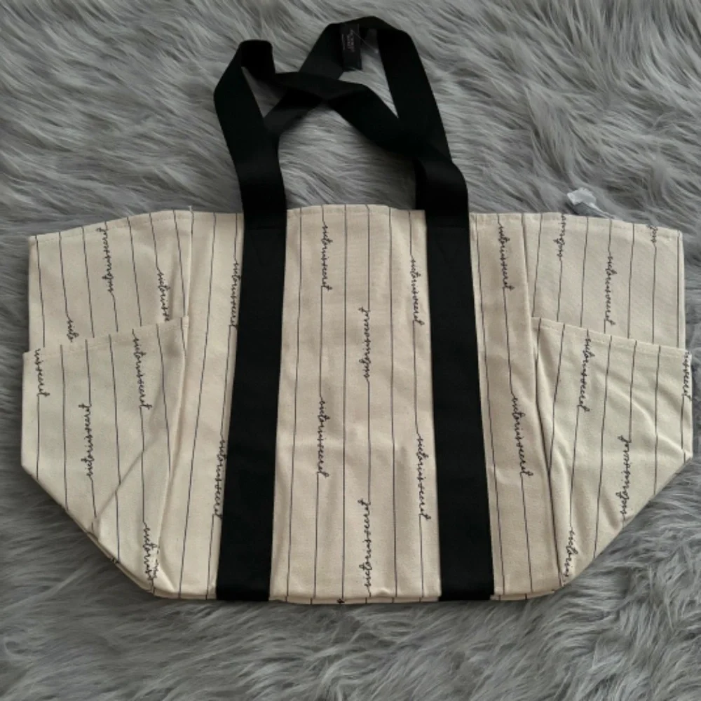 Victorias Secret Nwt Striped Logo Purse Tote Bag